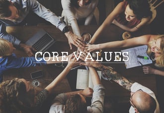 Team with Hands Together - Core Values